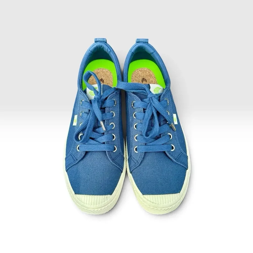 CARIUMA OCA Low Canvas Sneakers Blue Womens 9 Mens 7.5 EU 40 Sustainable Shoes